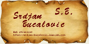 Srđan Bucalović vizit kartica